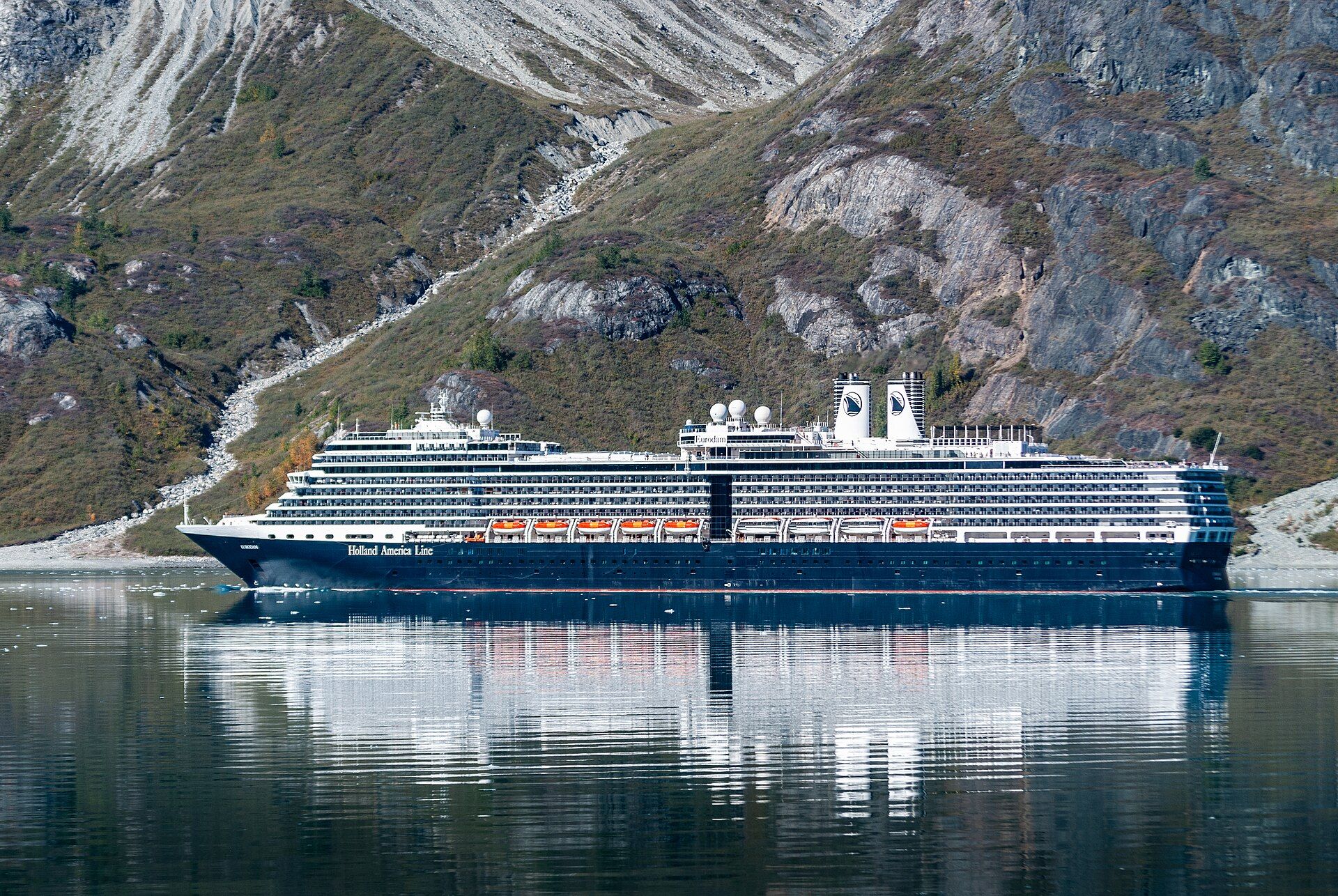Holland America's Eurodam in Glacier Bay, Alaska