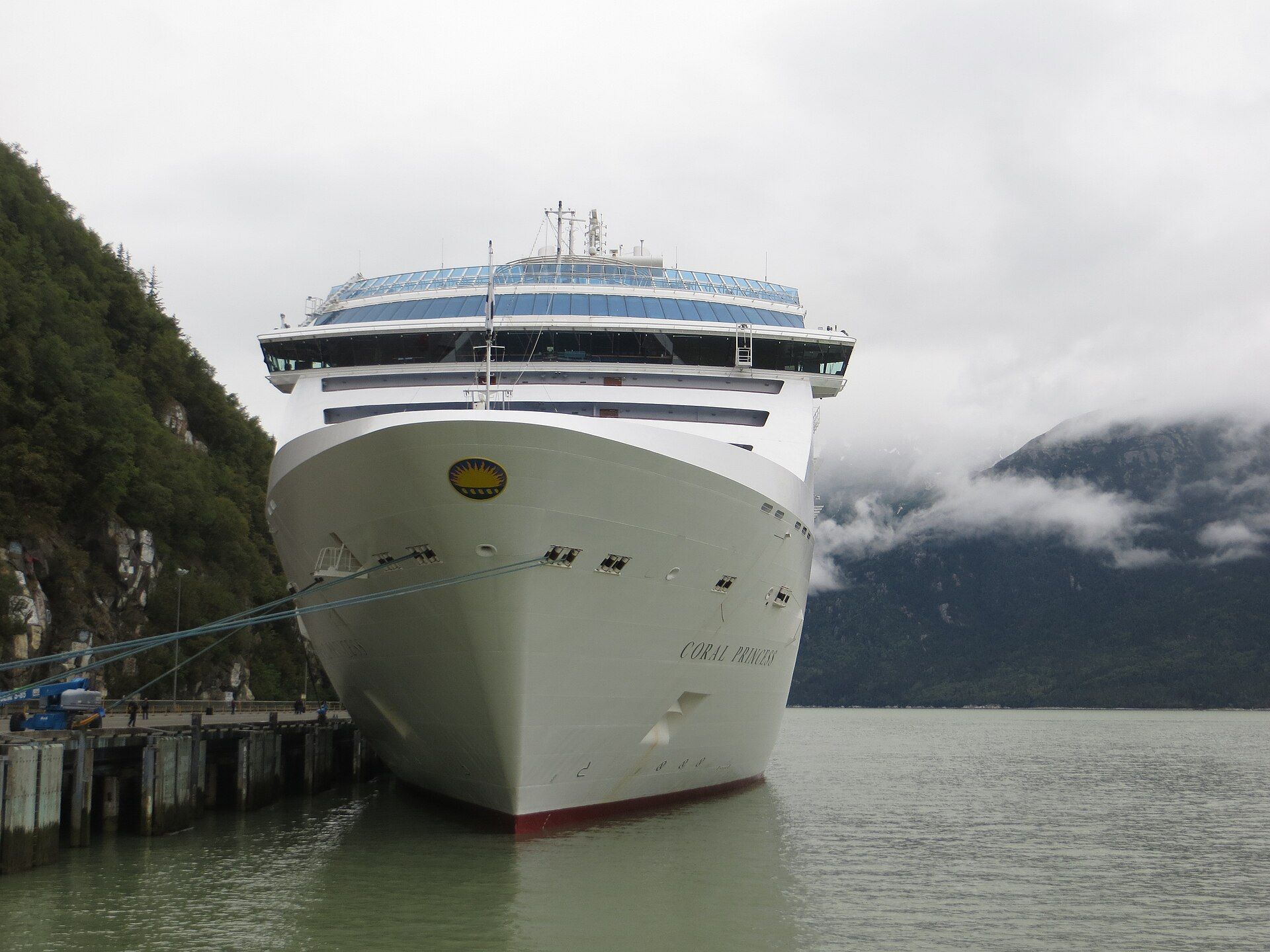 Coral Princess docked in Skagway, Alaska