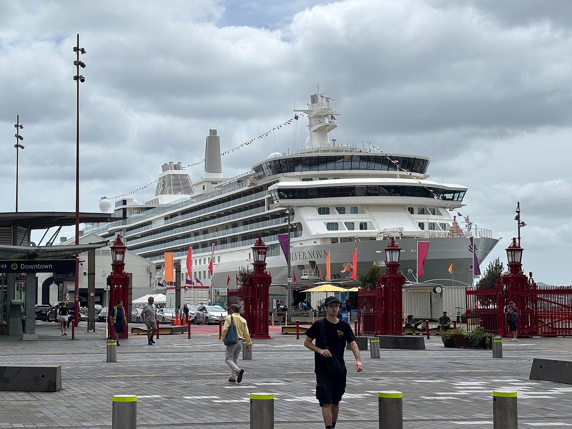 Silver Nova docked at Queens Wharf, Auckland