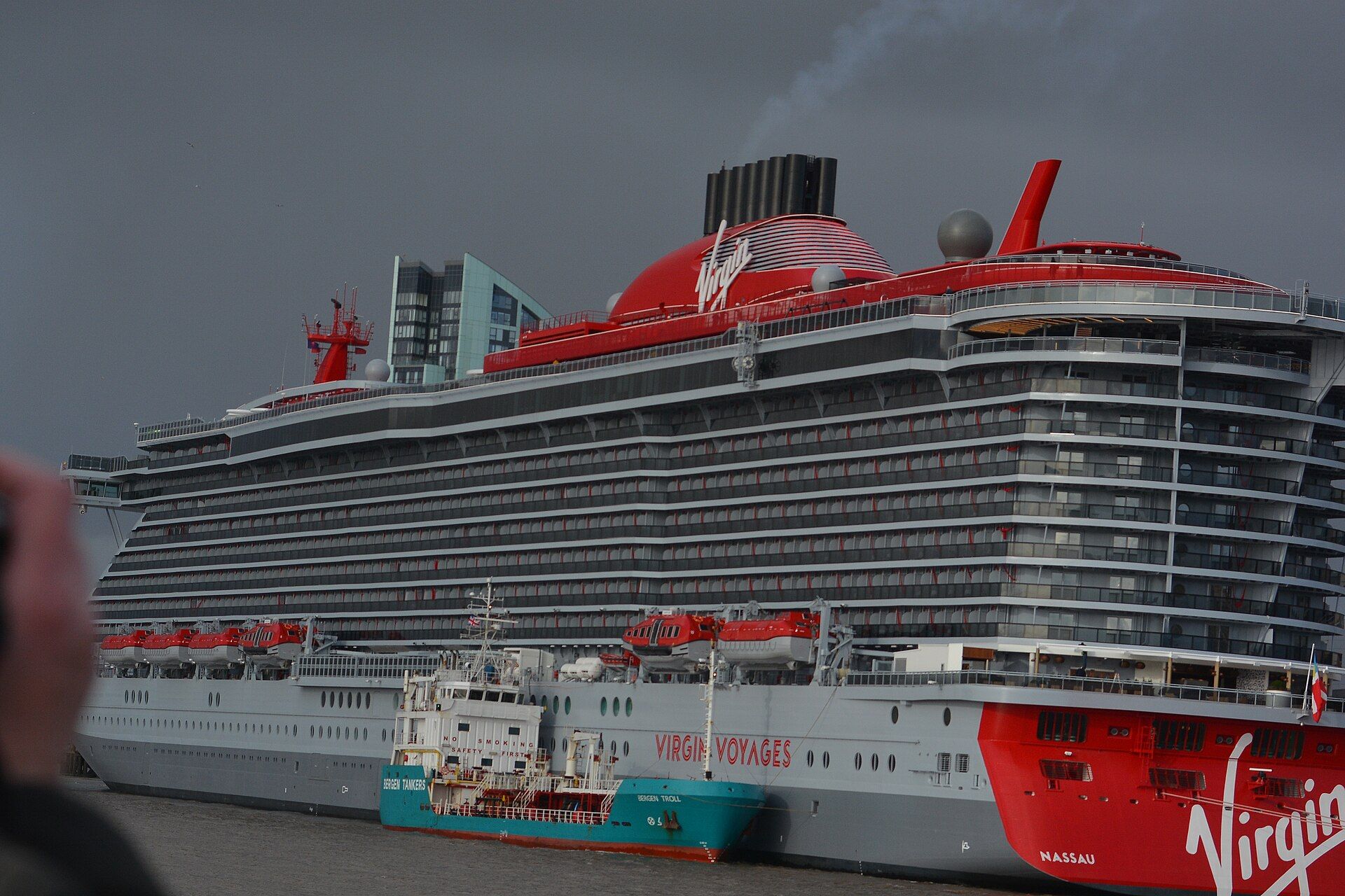 Virgin Voyages' Scarlet Lady in Liverpool