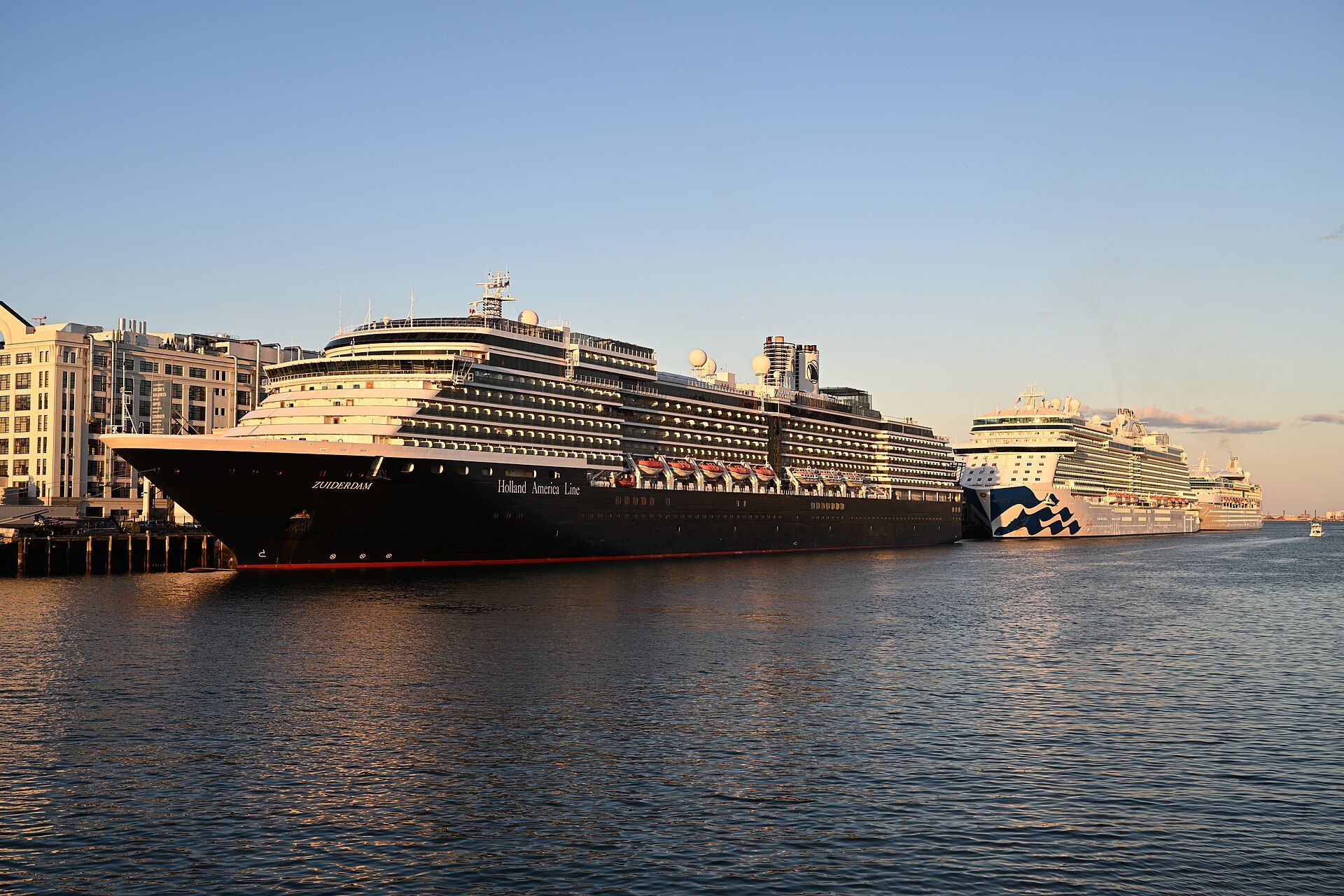 Zuiderdam, Sky Princess and Vision of the Seas at Flynn Cruiseport Boston
