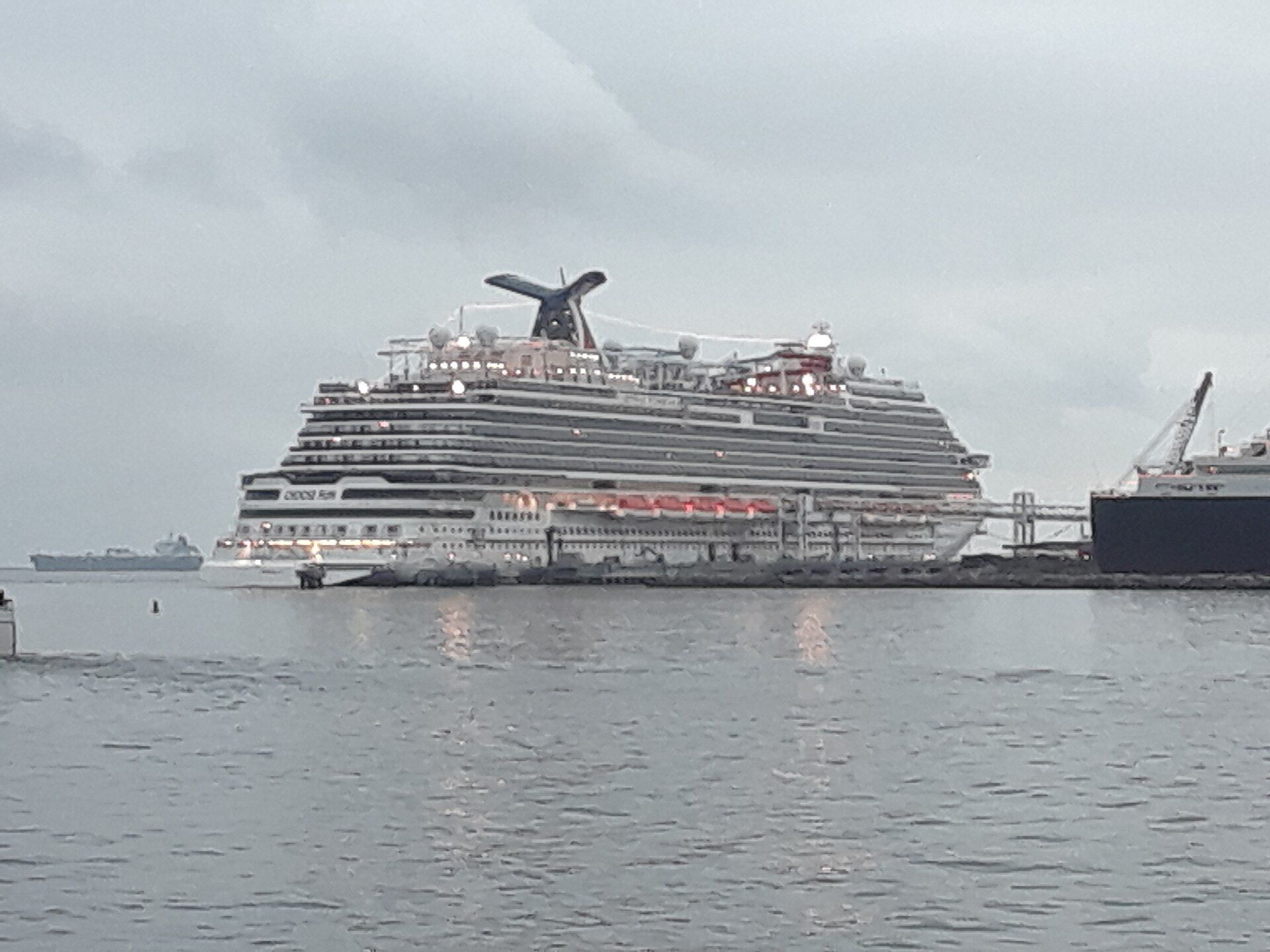 Carnival Panorama docked at the Long Beach Cruise Terminal