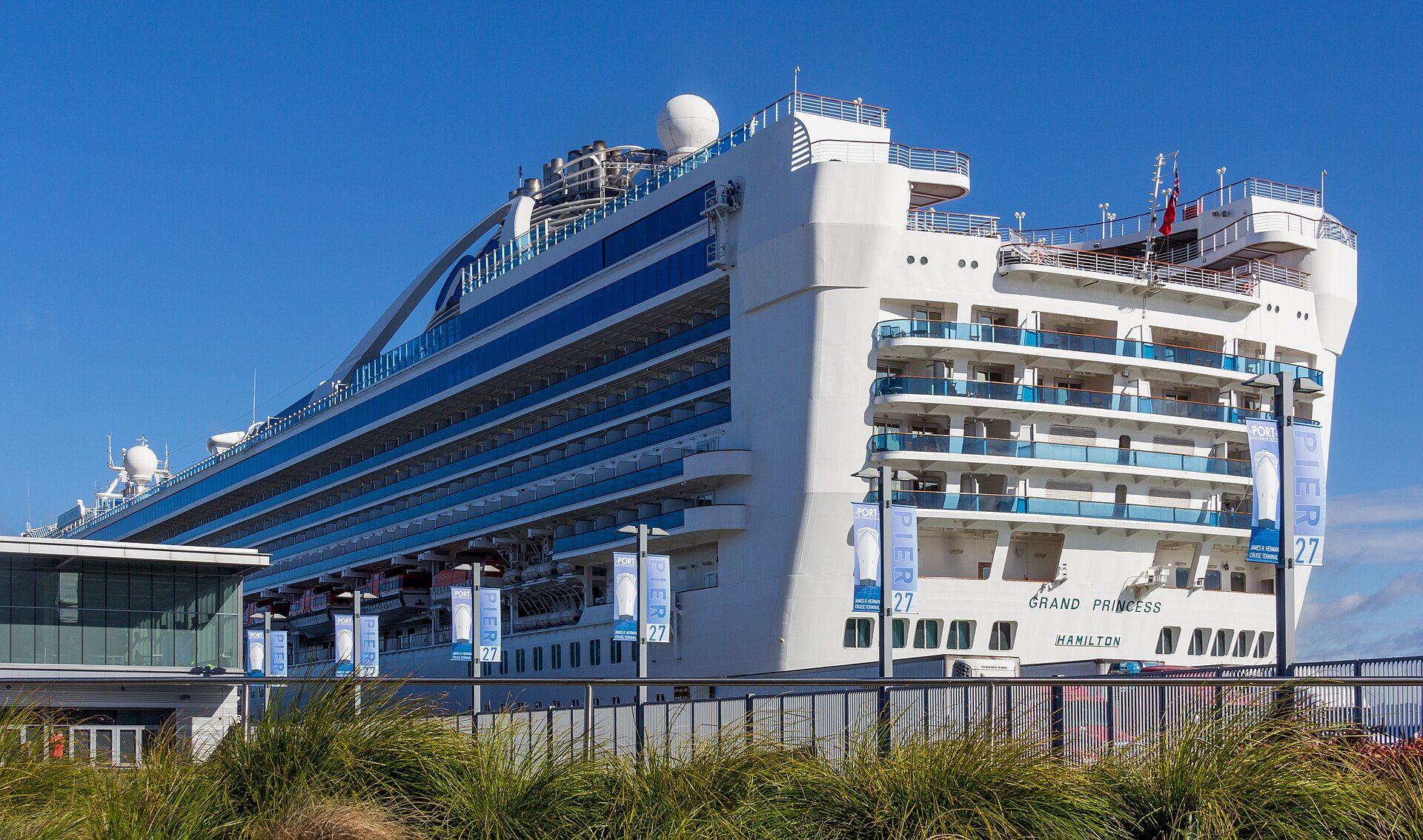 Grand Princess docked in San Francisco