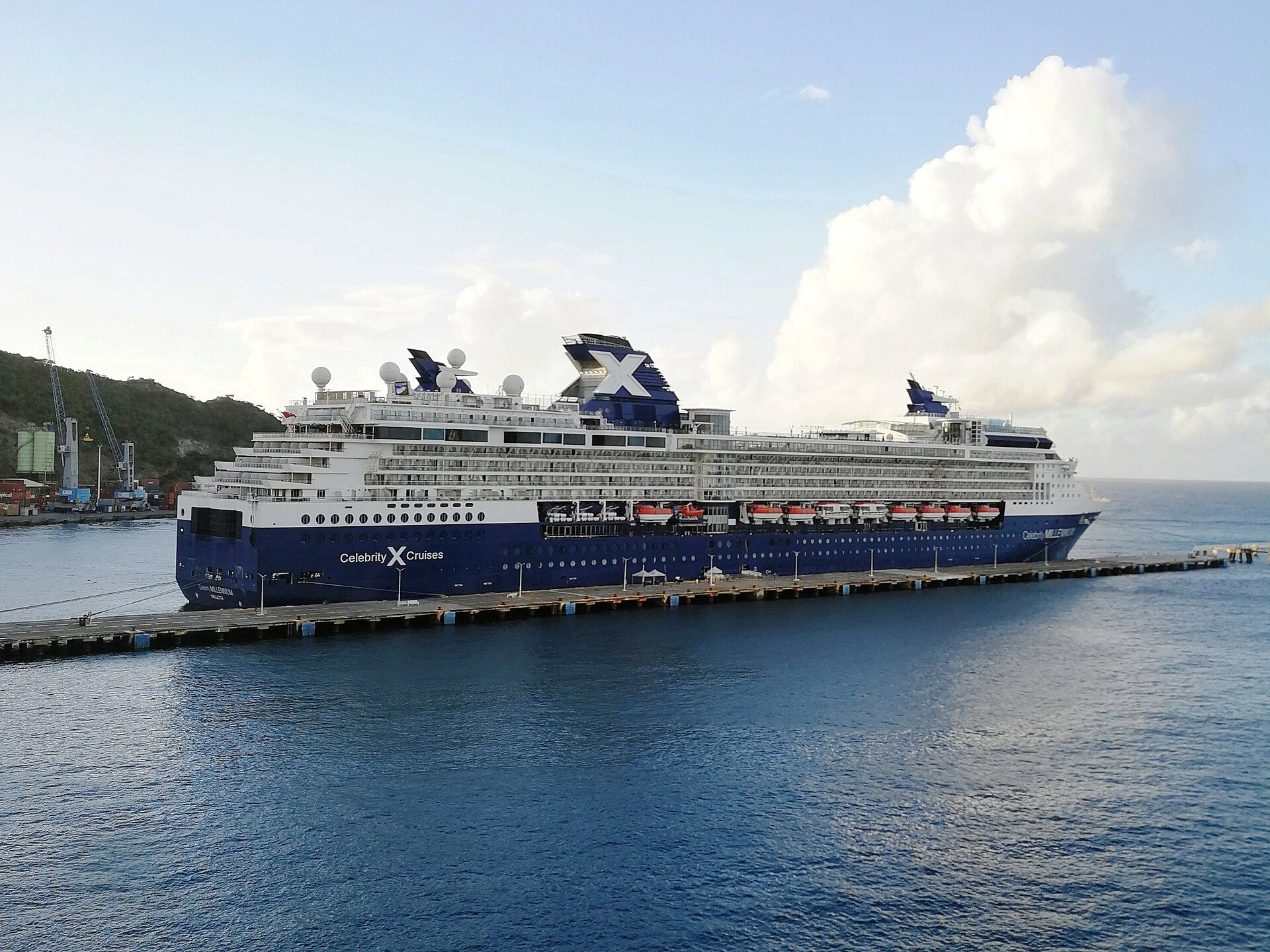 Celebrity Millennium docked at Philipsburg, St. Maarten