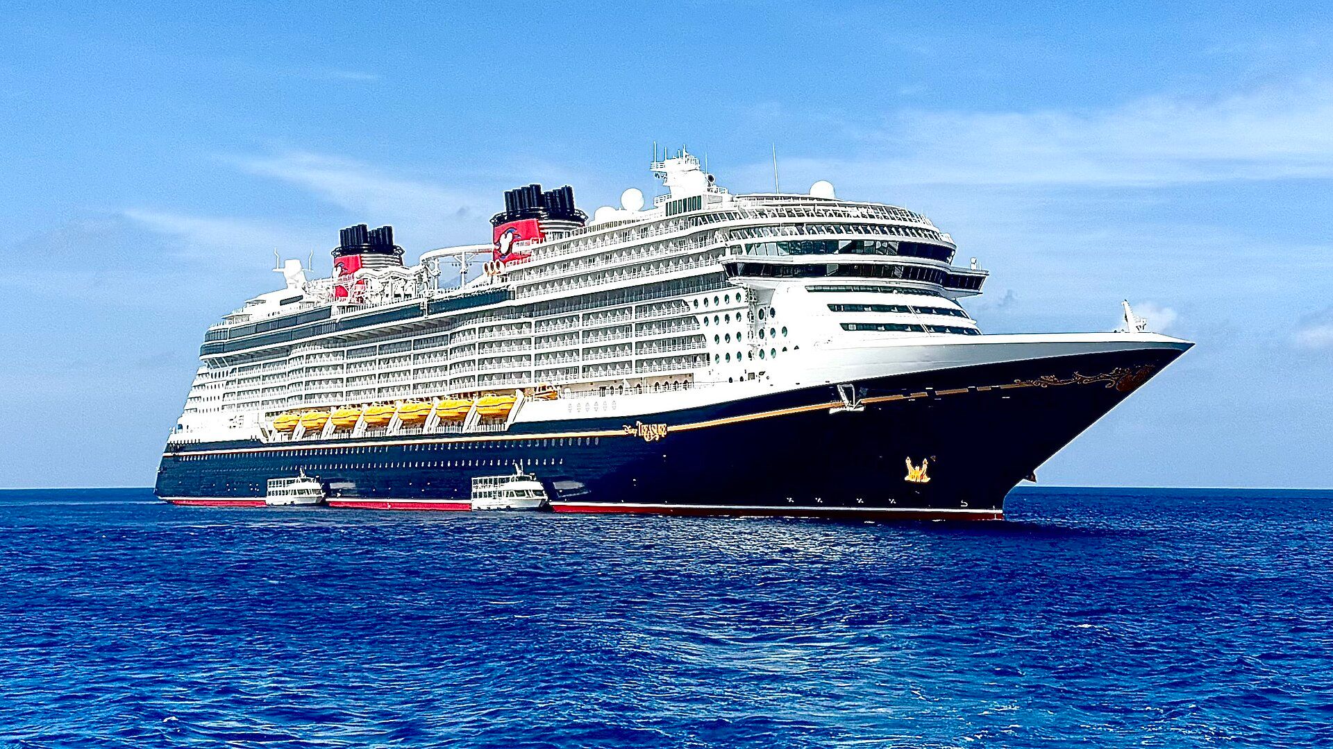 Disney Treasure docked at Grand Cayman