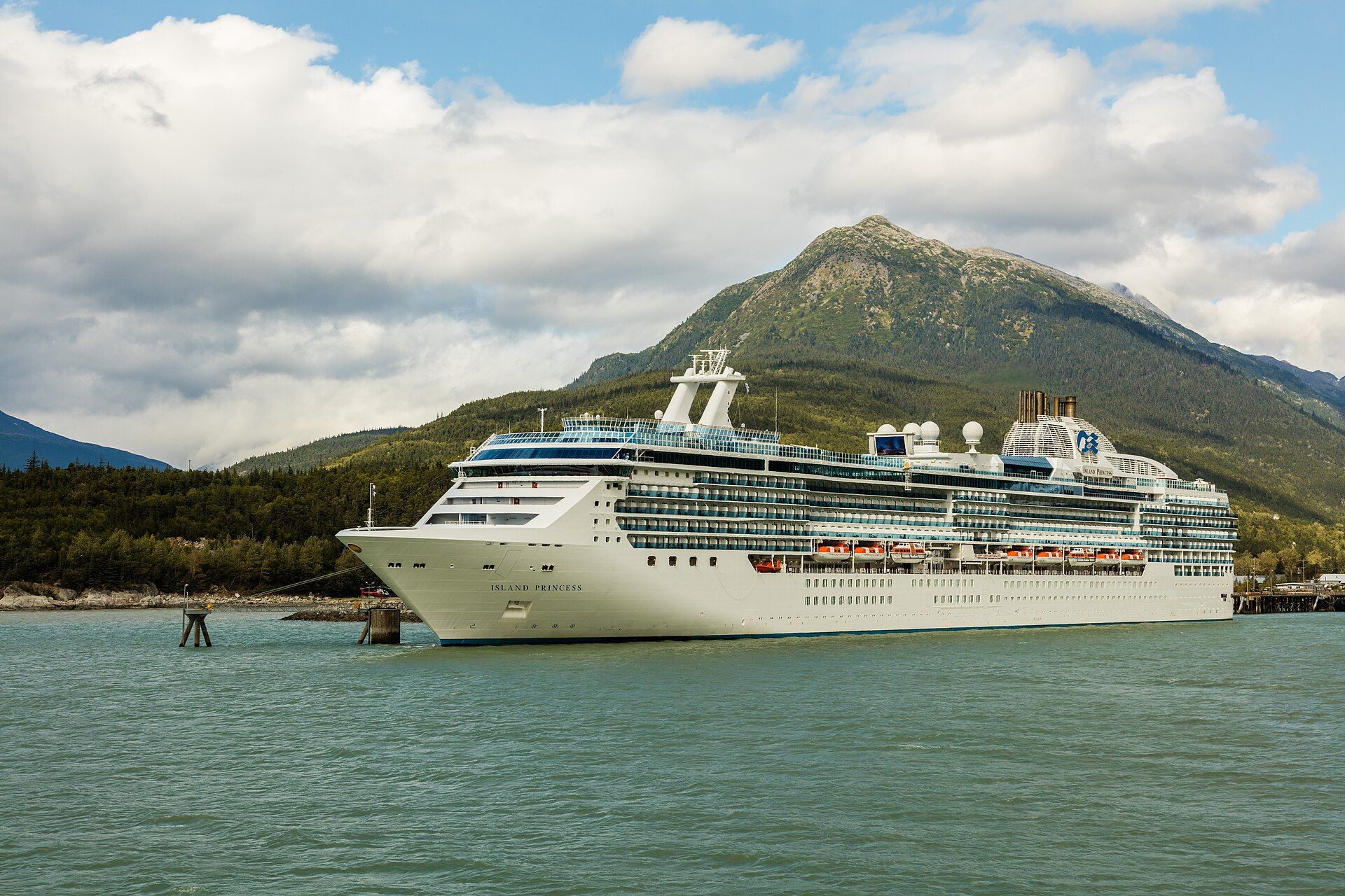 Island Princess docked at Skagway, Alaska