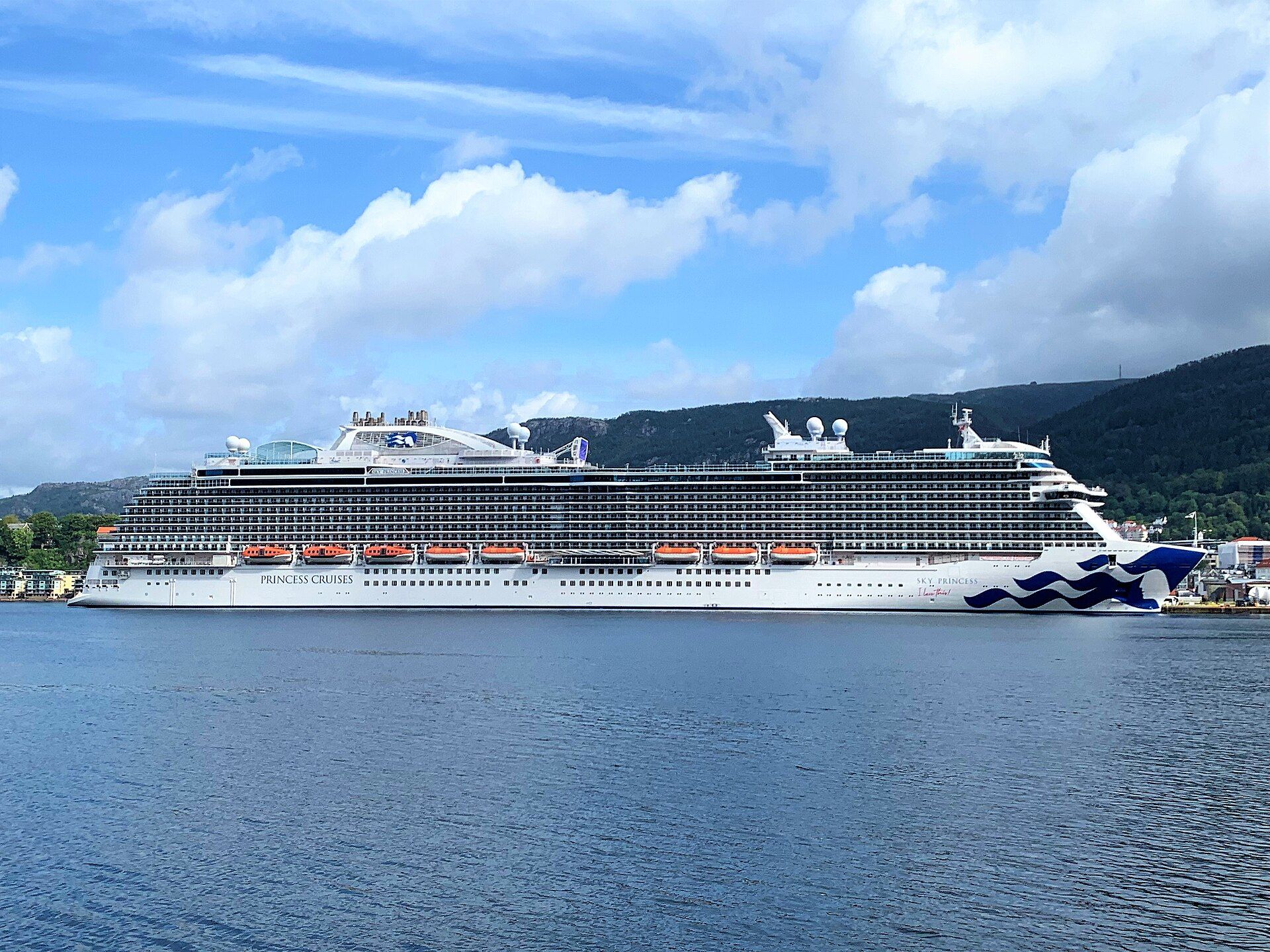 Sky Princess in Bergen, Norway