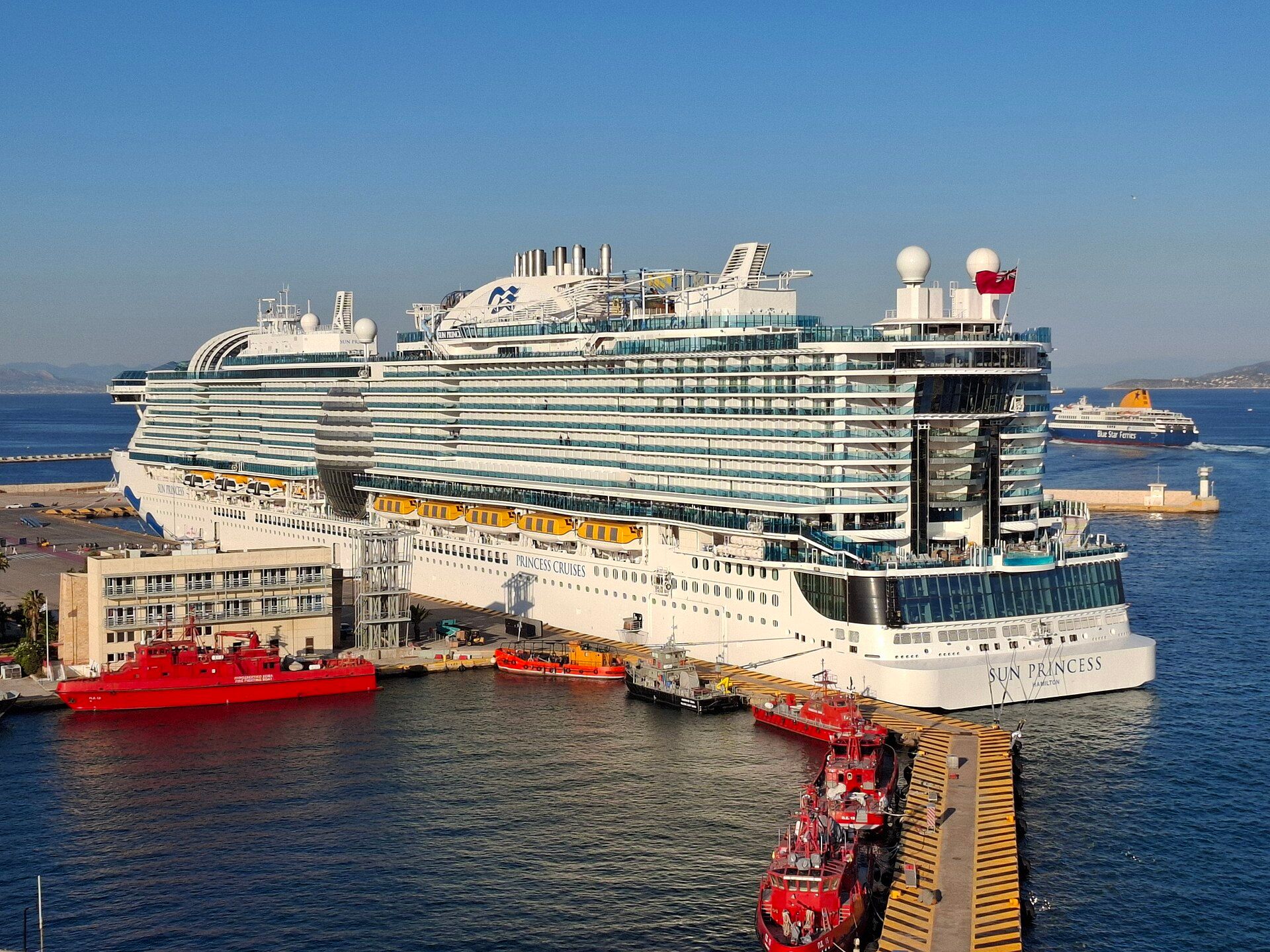 Sun Princess docked at Piraeus Harbour, Greece